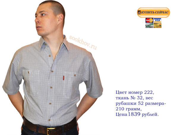 Рубашки-мужские-короткий-рукав-купить-дешево-Москве-хорошего-качества-большой-выбор-моделей-цветов. Большая-клетка, мелкая-клетка, полоска.